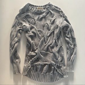 Michael Kors Distressed Knit Sweater